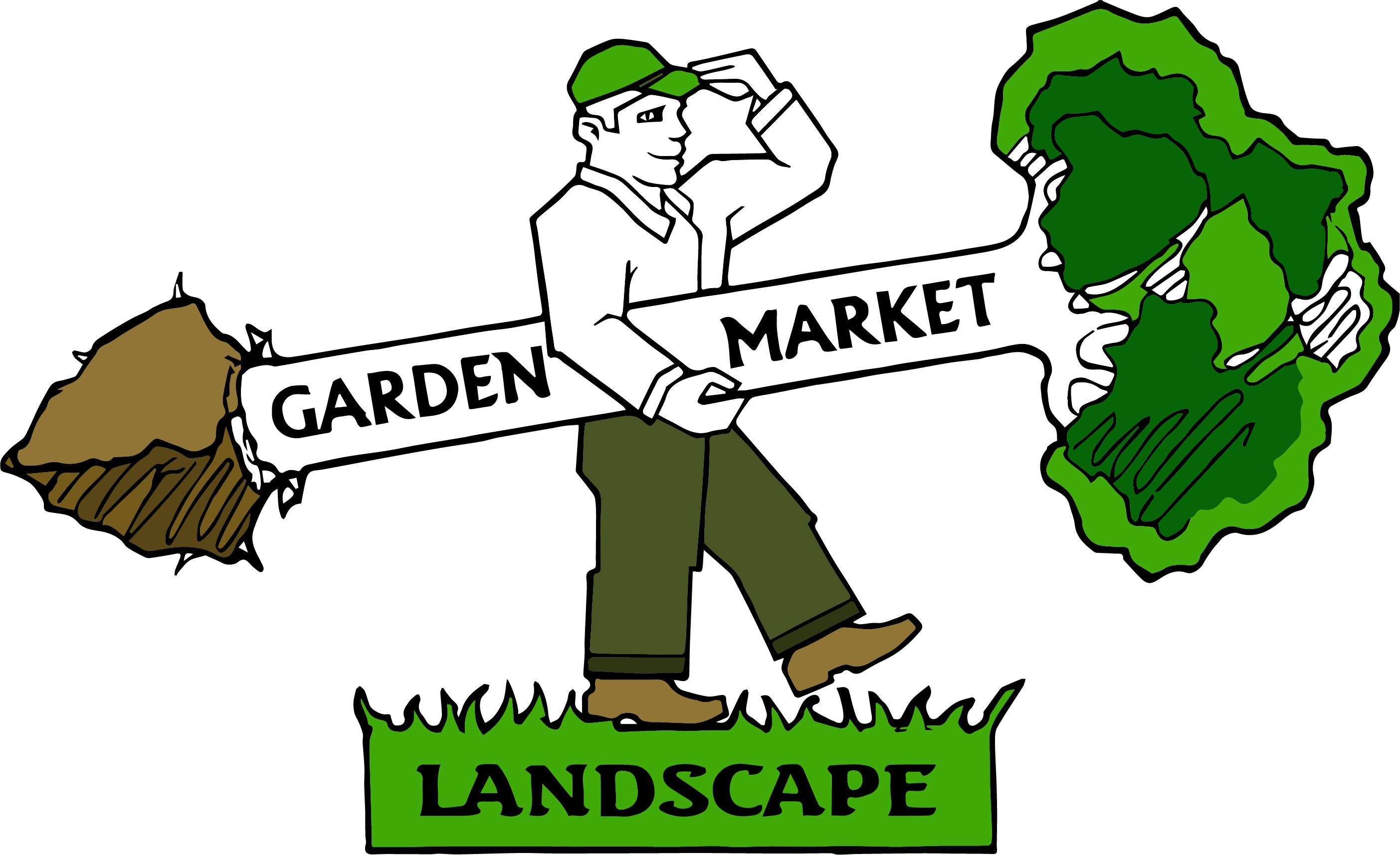 Garden Market landscape Logo